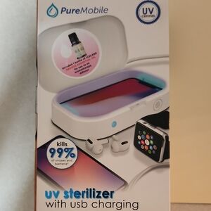 PureMobile White UV Sterilizer with USB Charging